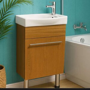 Wood Bathroom Vanity with Basin