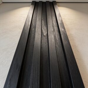 Black Oak PVC fluted wall panel