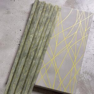 Gold Vein PVC fluted wall panel