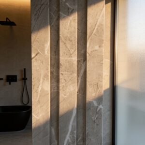 Grey Marble PVC fluted wall panel