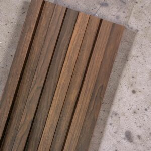 Walnut PVC fluted wall panel